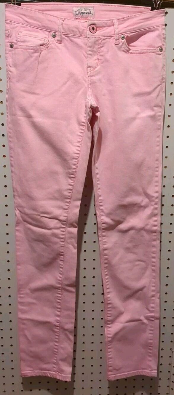 Aeropostale Women's Jeans Pink Size 1/2 Bayla Skinny